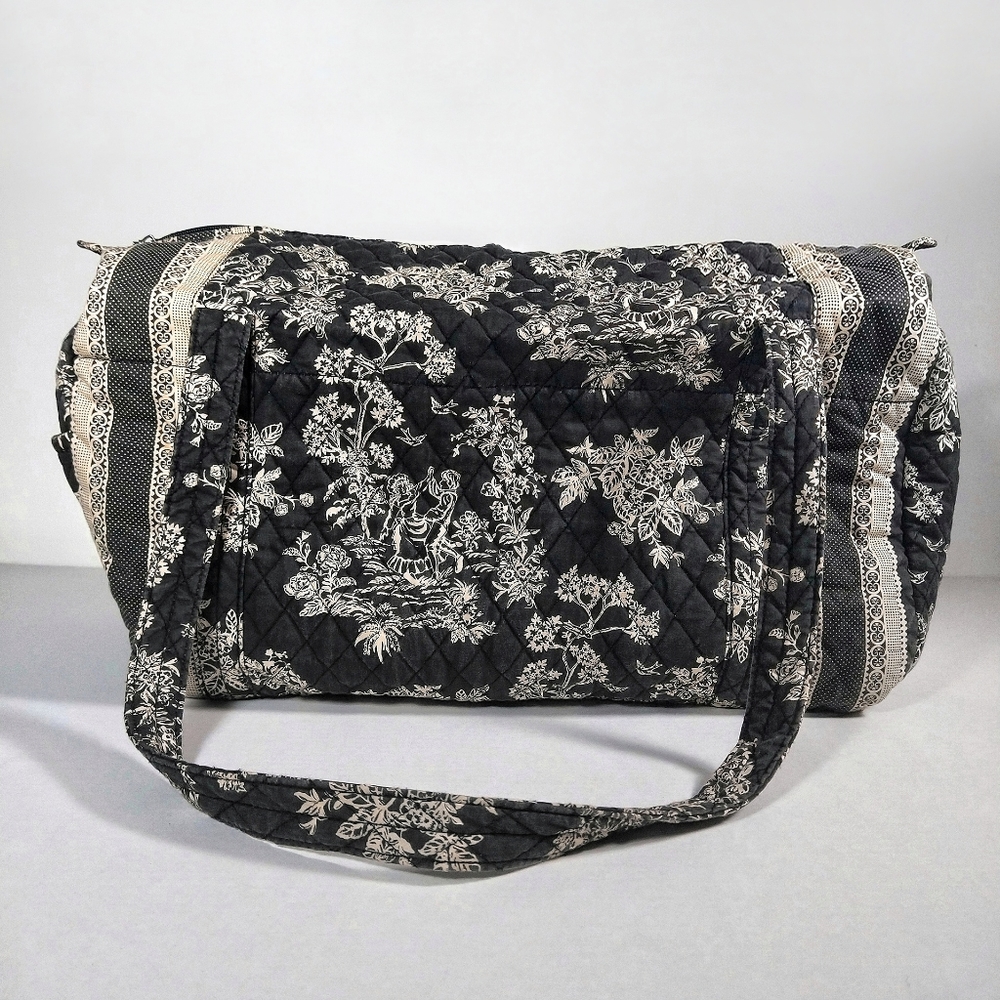 Americana by Sharif black quilted duffle bag